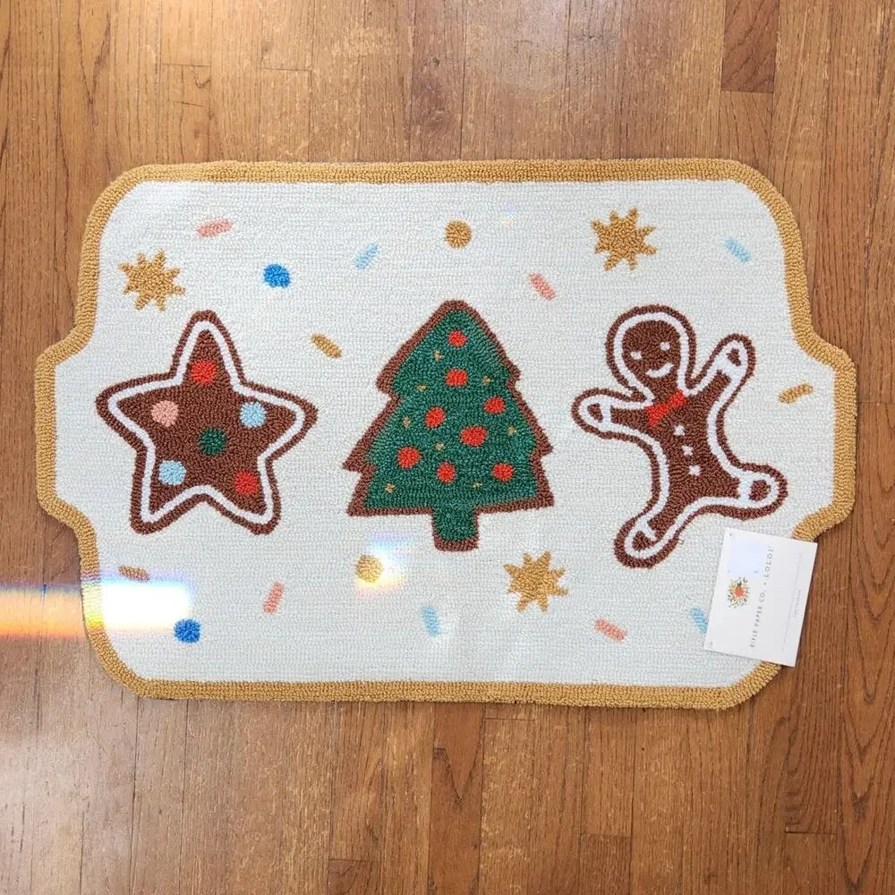 Rifle Paper Co. × Loloi 2′×3′ Gingerbread Cookie Rug Discontinued Collector NWT